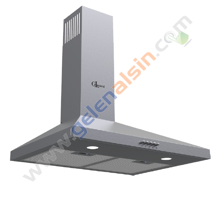 Gl General GLD-041X  90CM Line Inox Piramit Ankastre Davlumbaz