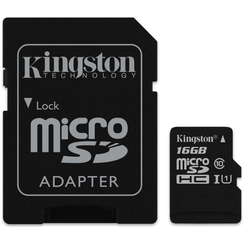 Kingston Canvas Select 16Gb Microsd 80Mb/S Class 10 Uhs-I Hafıza Kartı Sdcs/16Gb