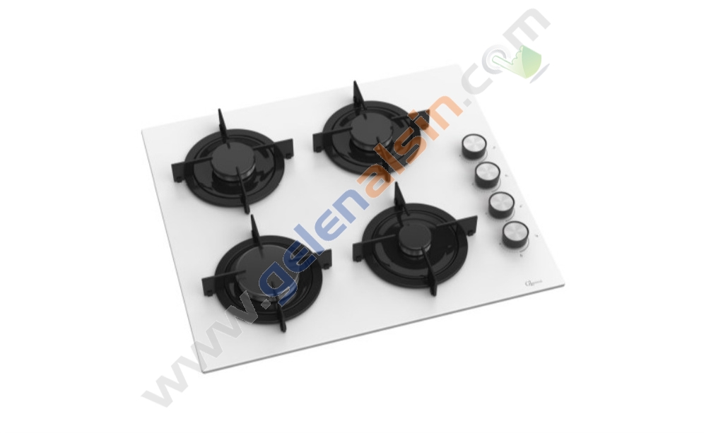 Gl General GLO 206CB Bask Beyaz 60cm 4G Cam Ankastre Ocak