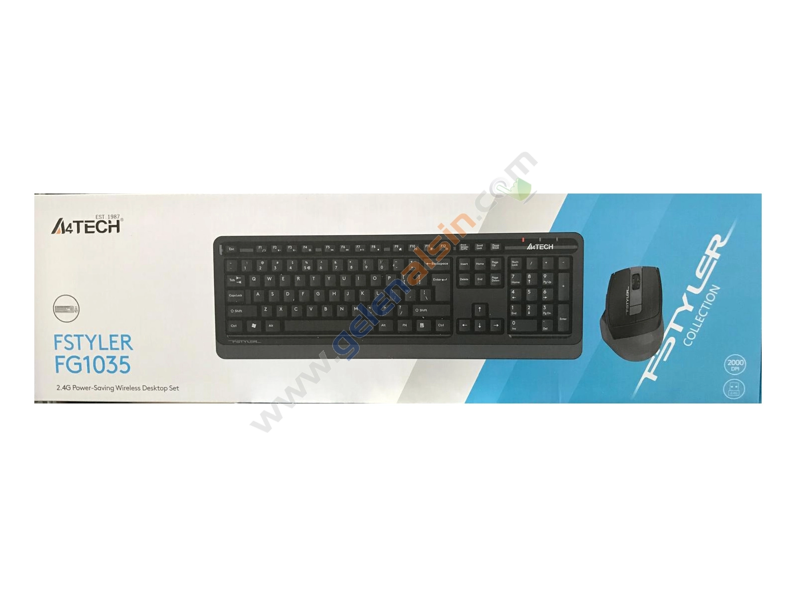 A4 Tech FG1035 Multimedya Kablosuz Q Klavye Mouse Set