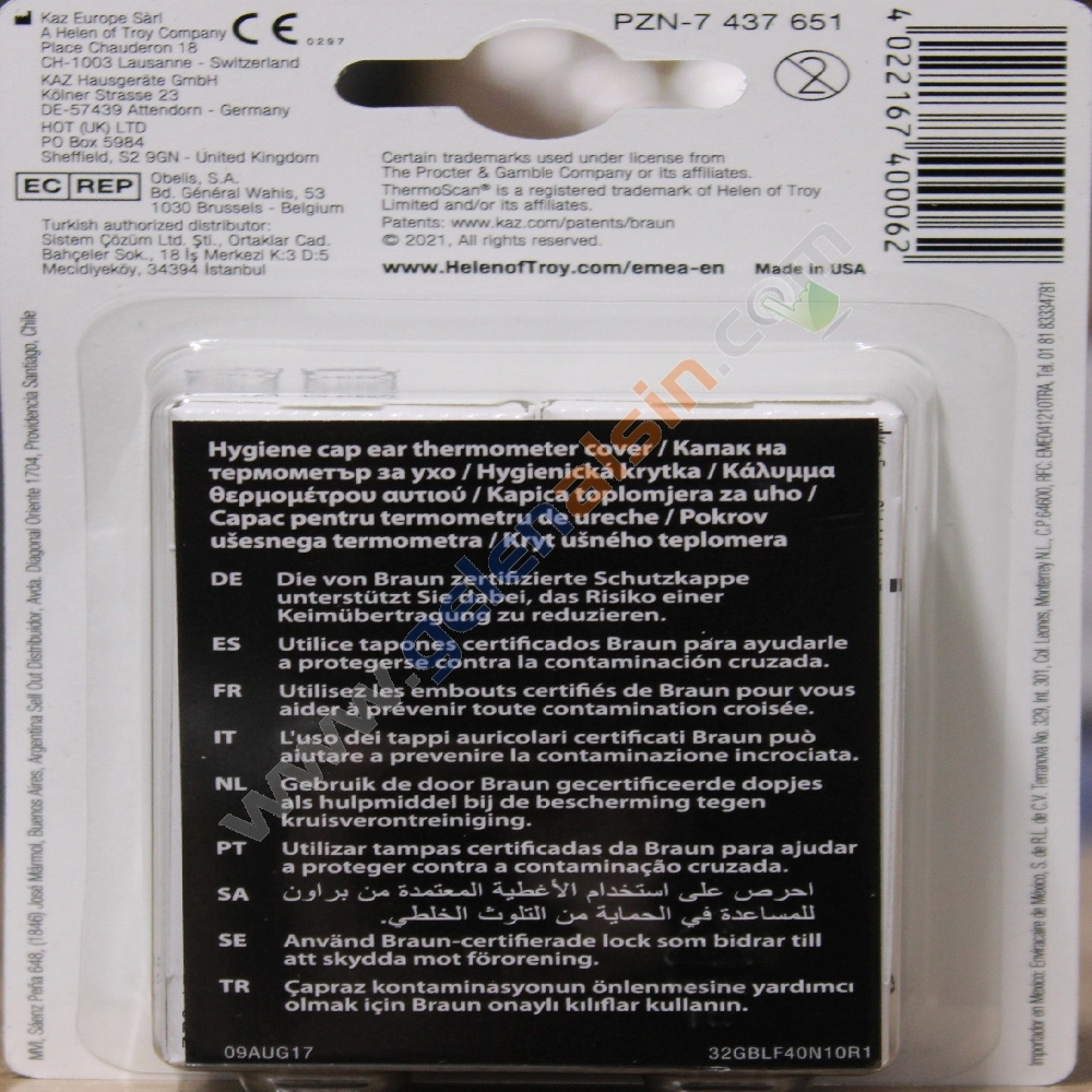 Braun Ateş Ölçer Yedek Filtre LF40