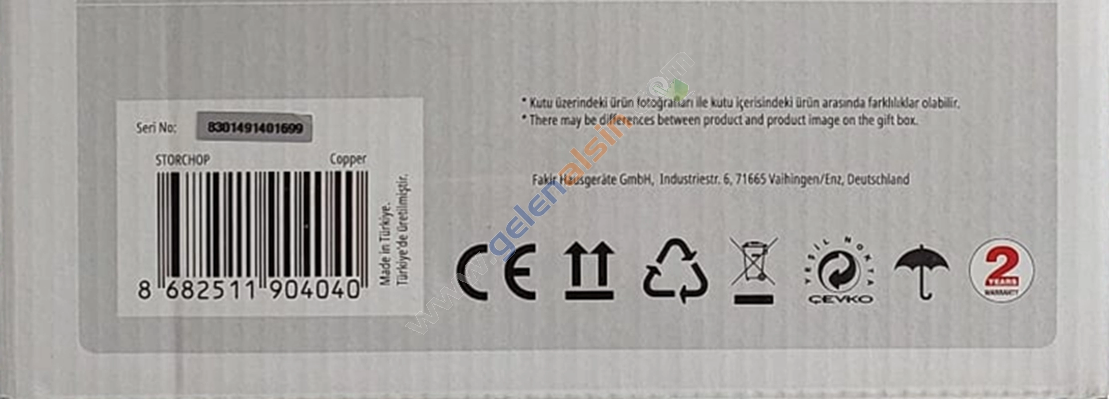 Fakir Storchop Doğrayıcı Copper