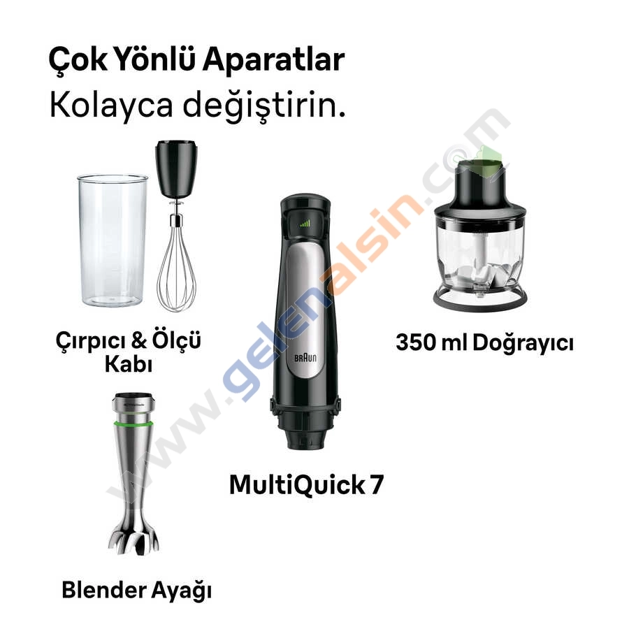 Braun MultiQuick 7 MQ7025X El Blender Seti