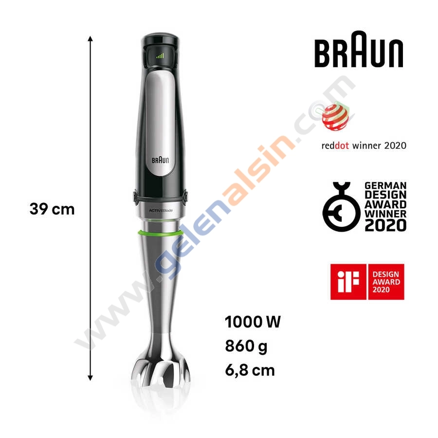 Braun Multiquick 7 MQ 7075X 1000 W El Blender Seti