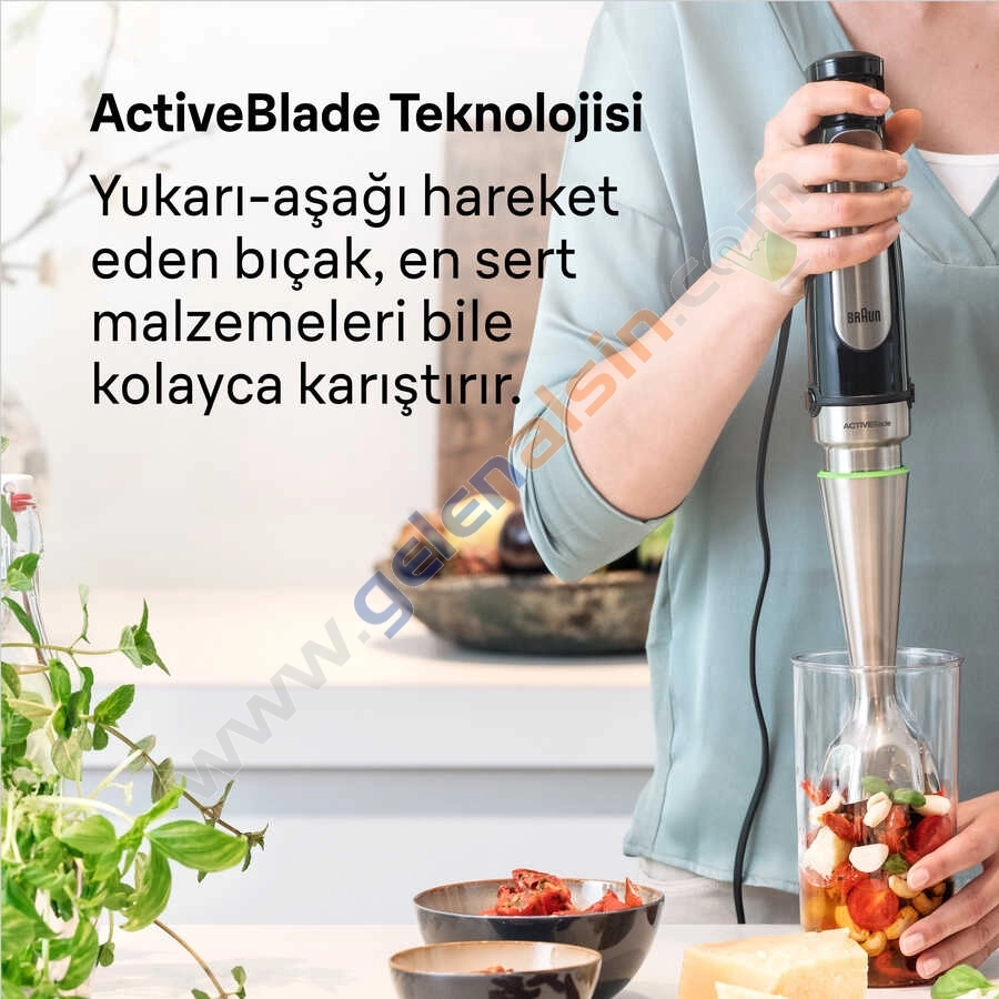 Braun Multiquick 7 MQ 7075X 1000 W El Blender Seti