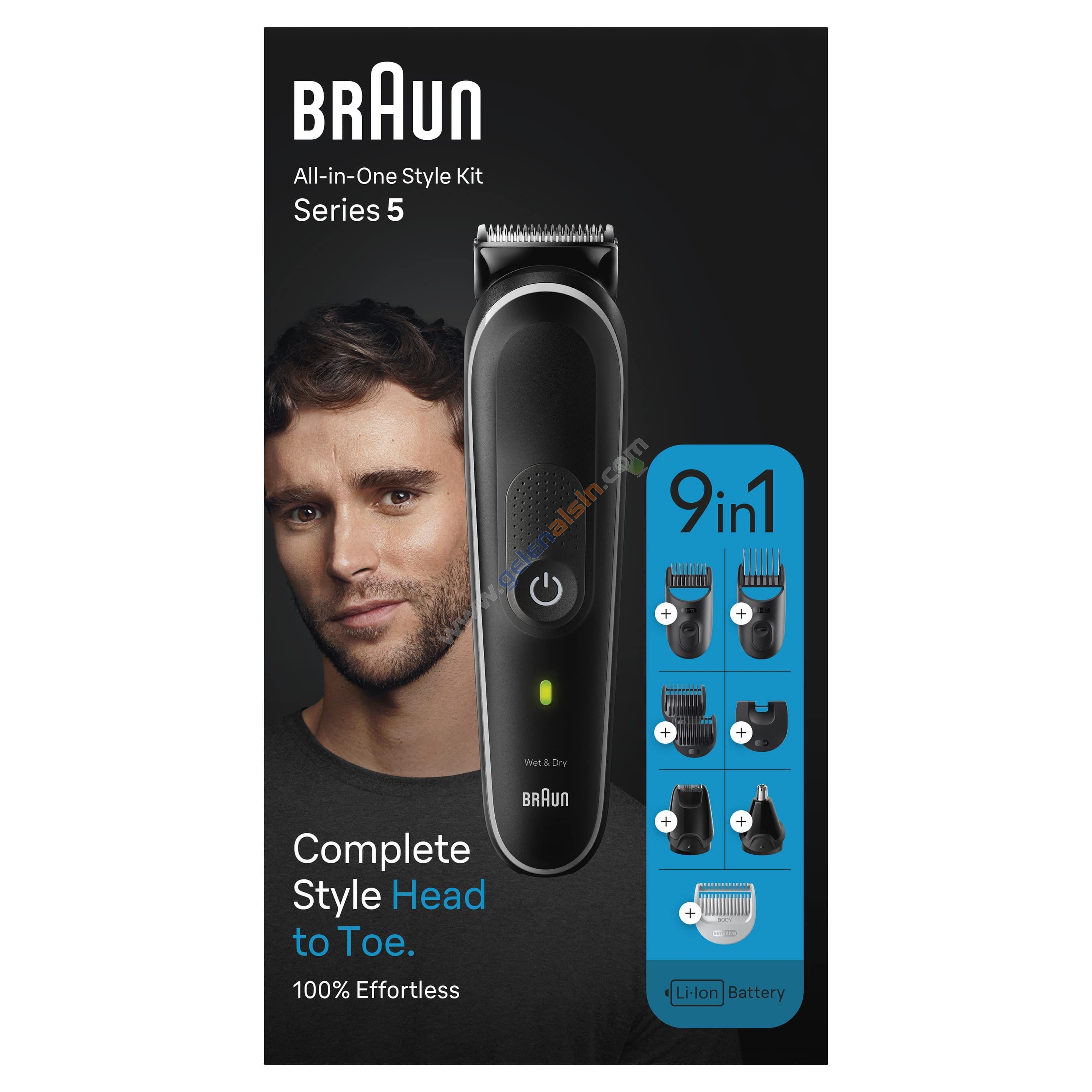 Braun Series 5 MGK5420 Hepsi Bir Arada Şekillendirme Seti, 9’u 1 Arada Erkek Bakım Kiti