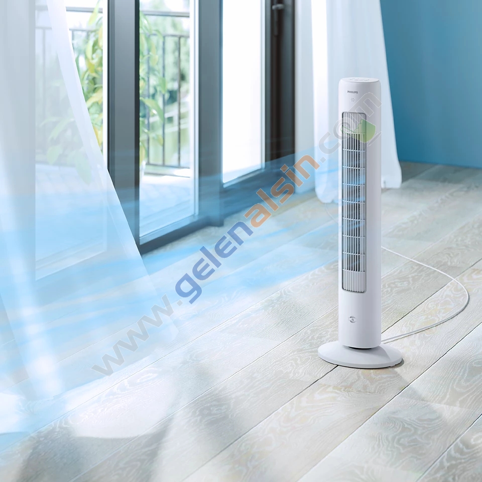 Philips 5000 Serisi CX5535/00 Kule Tipi Fanlı Beyaz Vantilatör