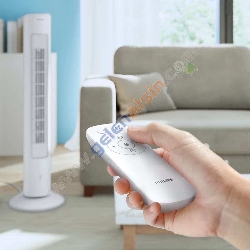 Philips 5000 Serisi CX5535/00 Kule Tipi Fanlı Beyaz Vantilatör