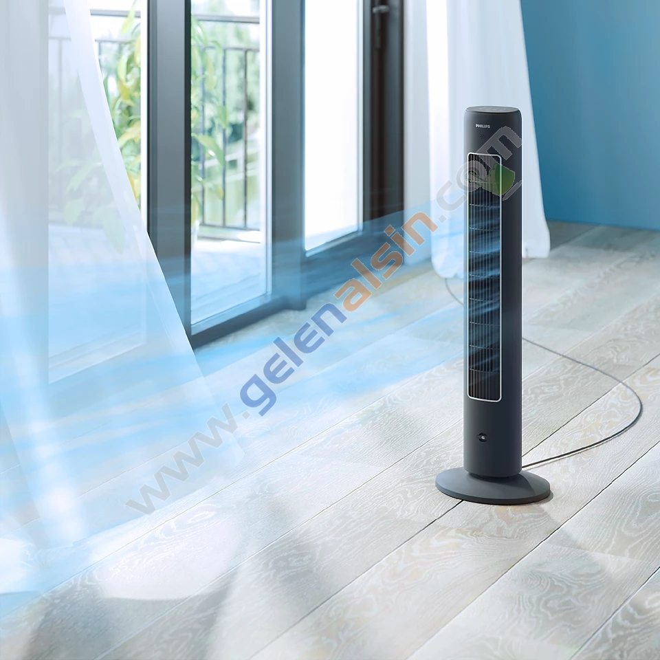 Philips 5000 Serisi CX5535/11 Kule Tipi Fanlı Siyah Vantilatör