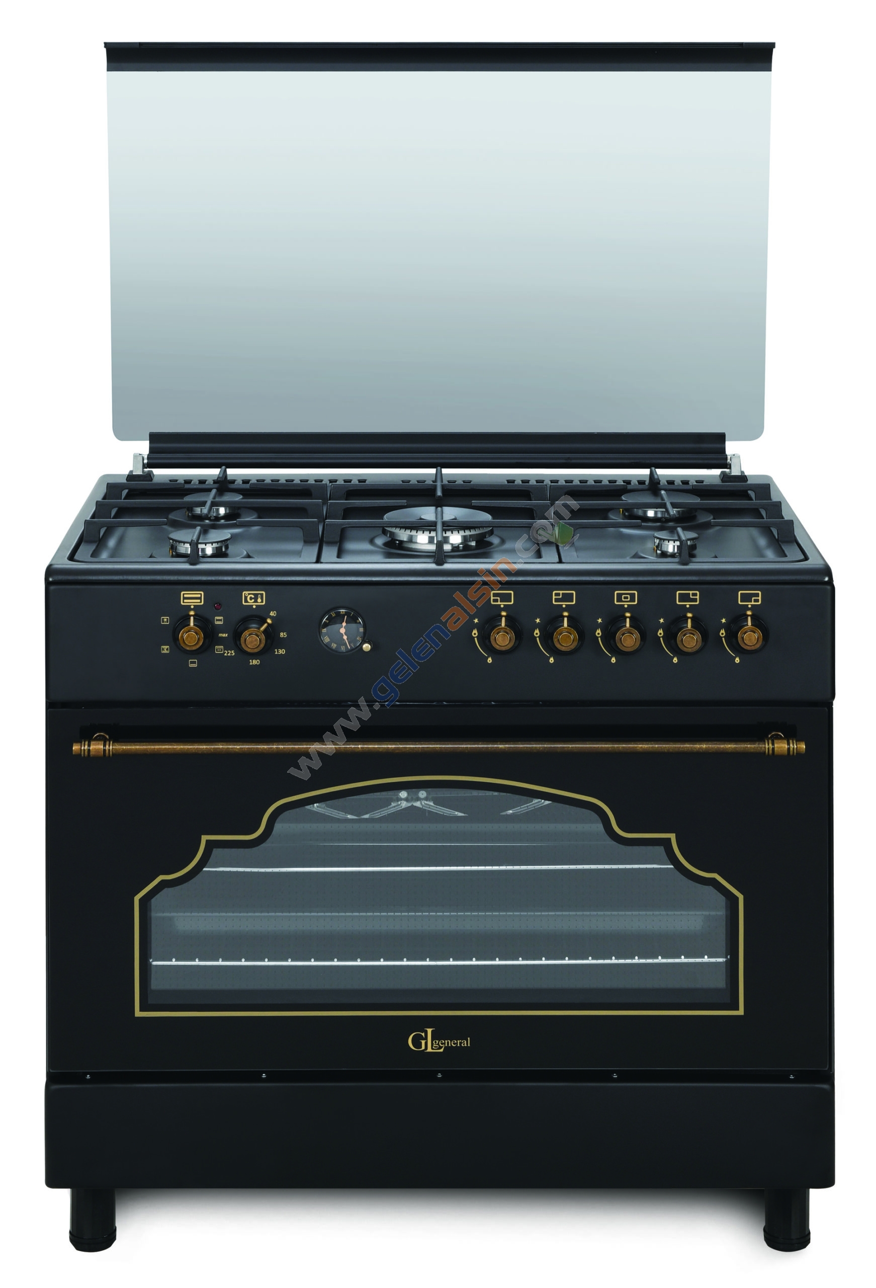 Gl General Desire GLF 9050RSP Kuzine Rustik Siyah Piliç Çevirmeli Fırın 110 LT