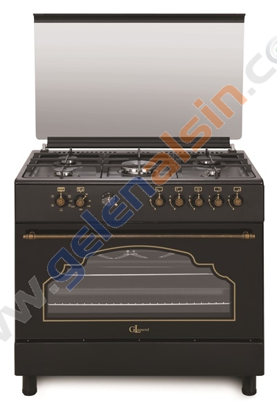 Gl General Desire GLF 9050RSP Kuzine Rustik Siyah Piliç Çevirmeli Fırın 110 LT