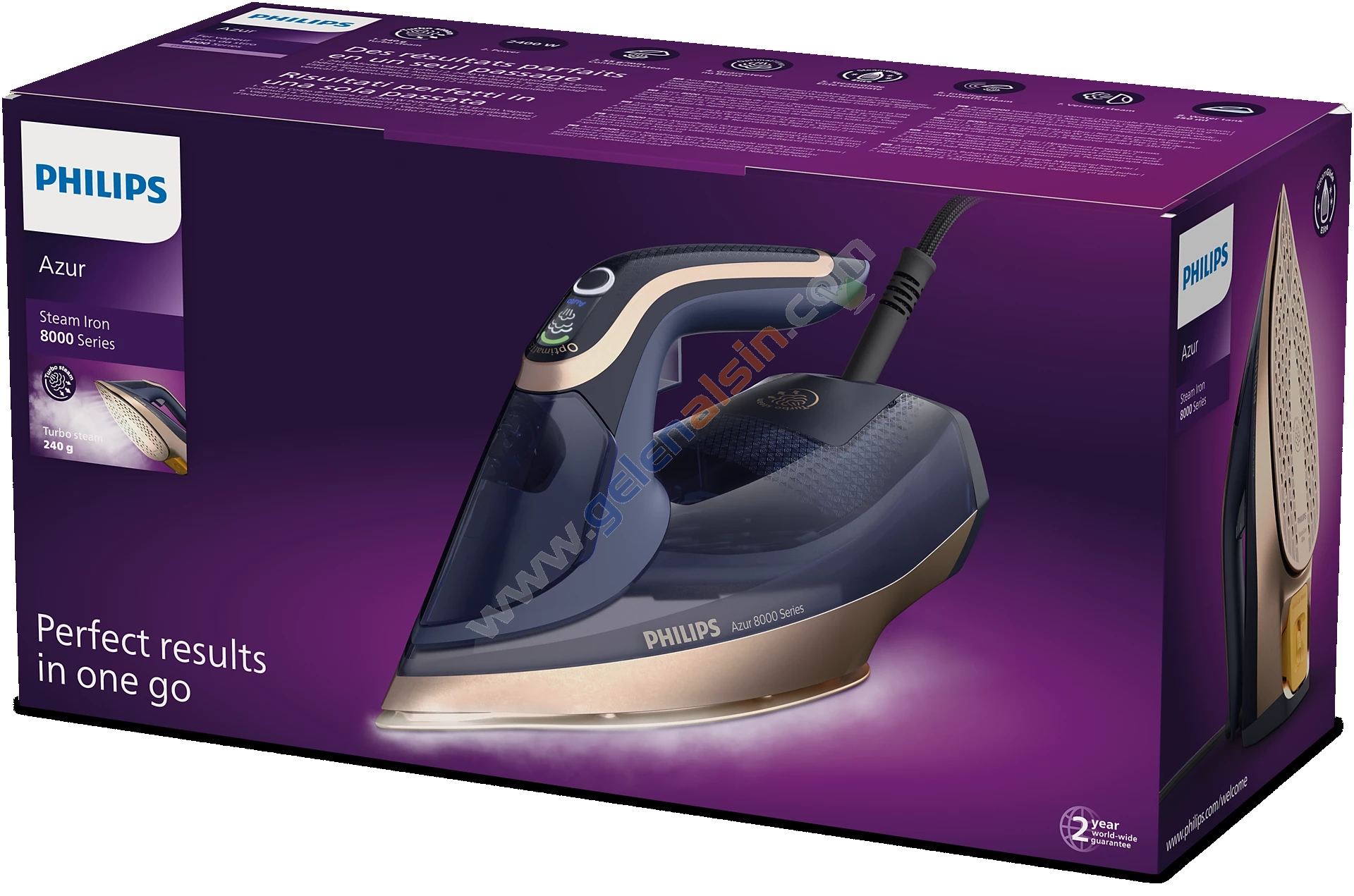 Philips Azur 8000 Serisi DST8050/20 3000 W Buharlı Ütü