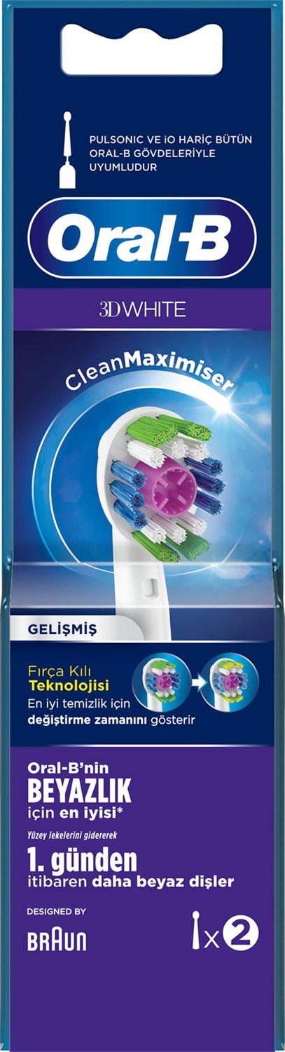 Oral-B Oral-B Şarjlı Diş Fırçası Yedek Başlığı 3 Boyutlu 2’li EB18