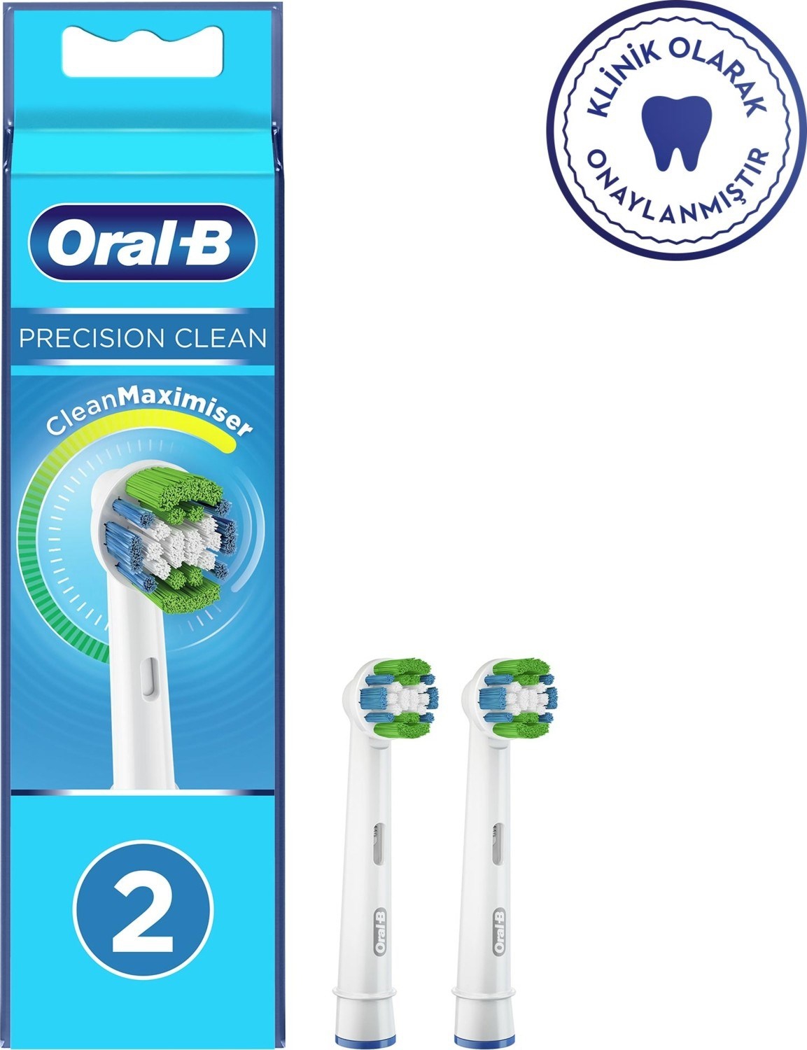 Oral-B  EB-20RB Şarjlı Diş Fırçası Yedek Başlığı Precision Clean 2’li