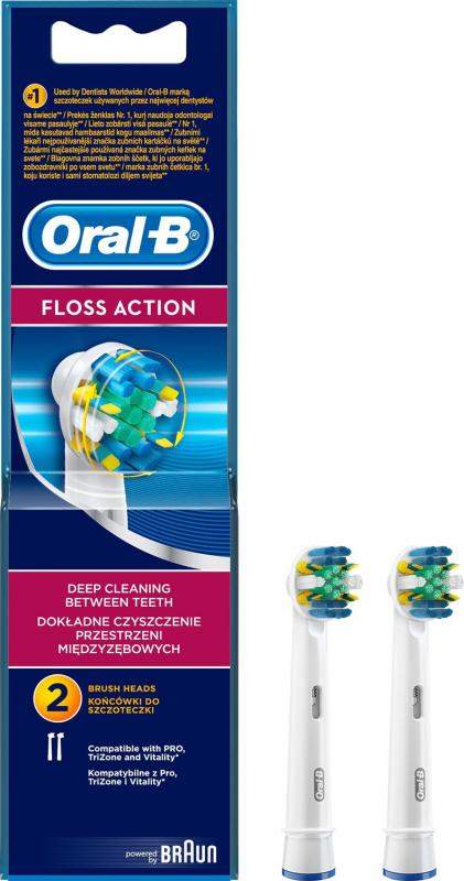 Oral-B Floss Action 2’li Şarjlı Diş Fırçası Yedek Başlığı