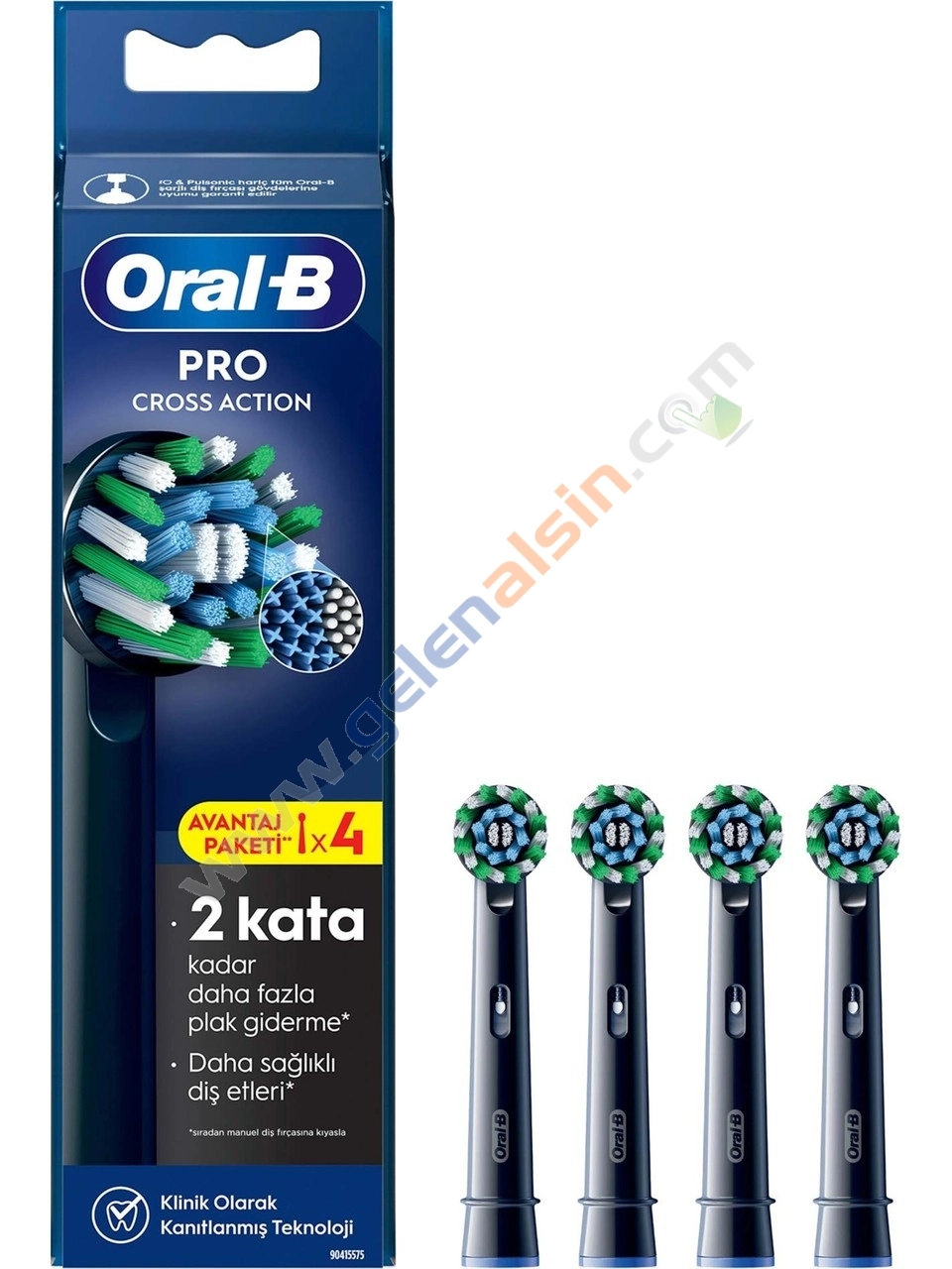 Oral-B Şarjlı Diş Fırçası Yedek Başlığı Cross Action X-Filament 4 adet EB50BRX-4