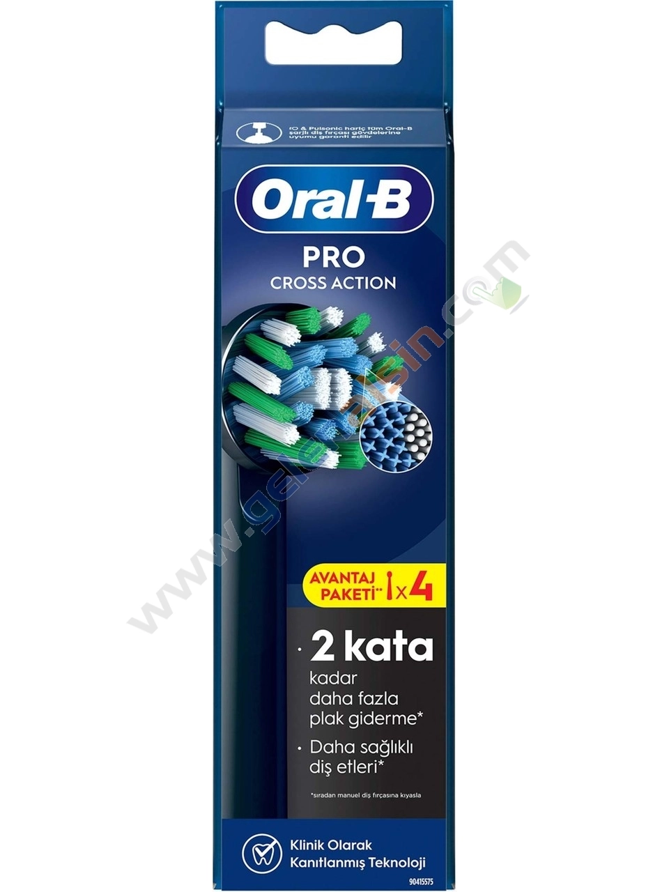 Oral-B Şarjlı Diş Fırçası Yedek Başlığı Cross Action X-Filament 4 adet EB50BRX-4