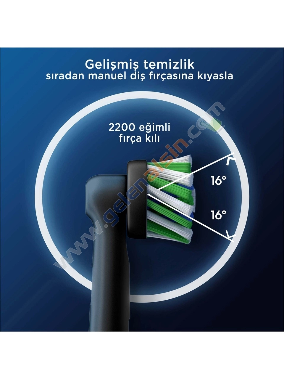 Oral-B Şarjlı Diş Fırçası Yedek Başlığı Cross Action X-Filament 4 adet EB50BRX-4