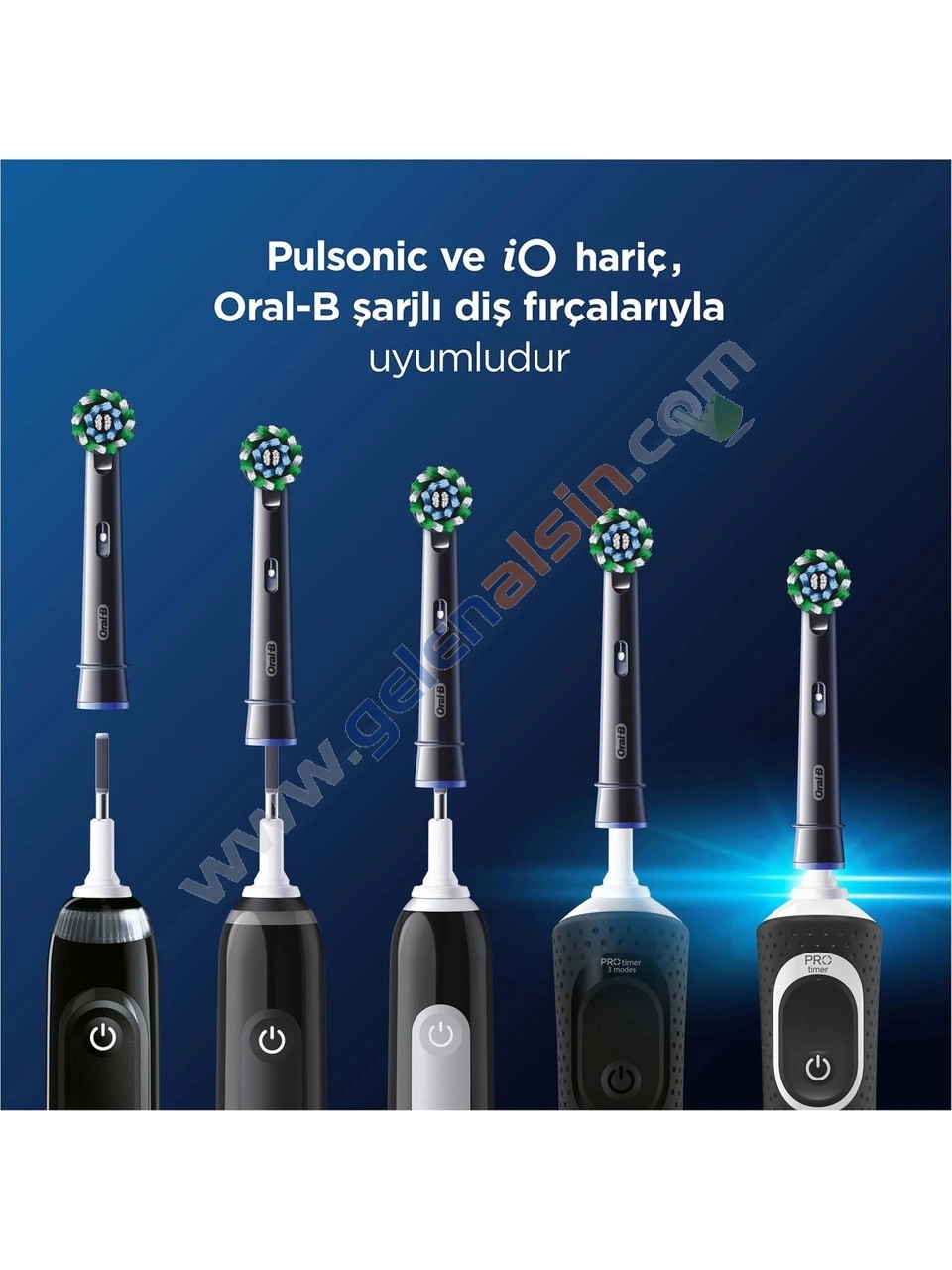 Oral-B Şarjlı Diş Fırçası Yedek Başlığı Cross Action X-Filament 4 adet EB50BRX-4