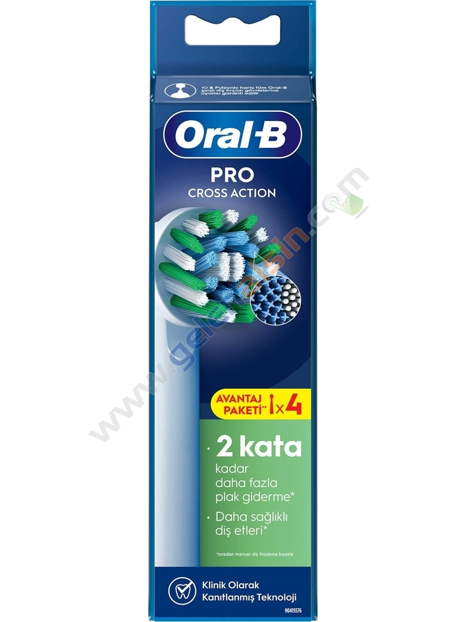 Oral-B Şarjlı Diş Fırçası Yedek Başlığı Cross Action X-Filament 4 lü