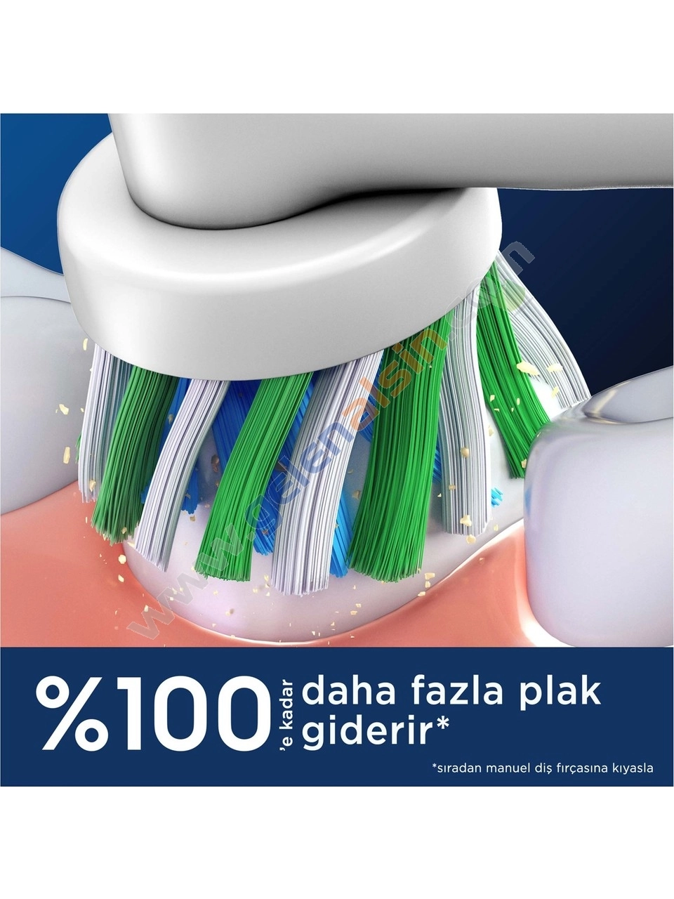 Oral-B Şarjlı Diş Fırçası Yedek Başlığı Cross Action X-Filament 4 lü
