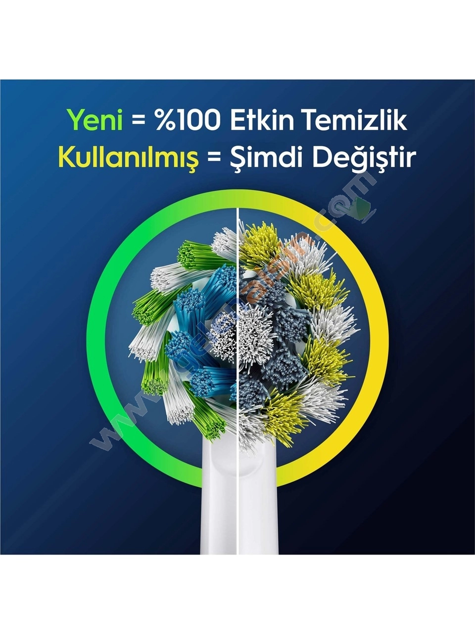 Oral-B Şarjlı Diş Fırçası Yedek Başlığı Cross Action X-Filament 4 lü