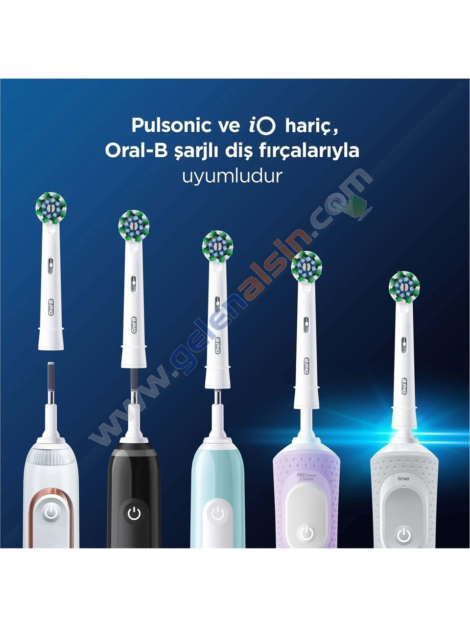Oral-B Şarjlı Diş Fırçası Yedek Başlığı Cross Action X-Filament 4 lü