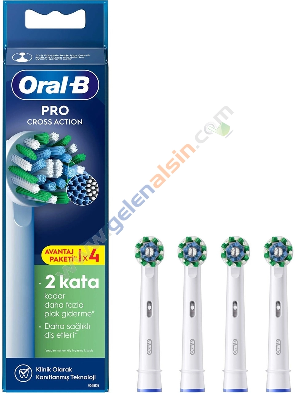 Oral-B Şarjlı Diş Fırçası Yedek Başlığı Cross Action X-Filament 4 lü