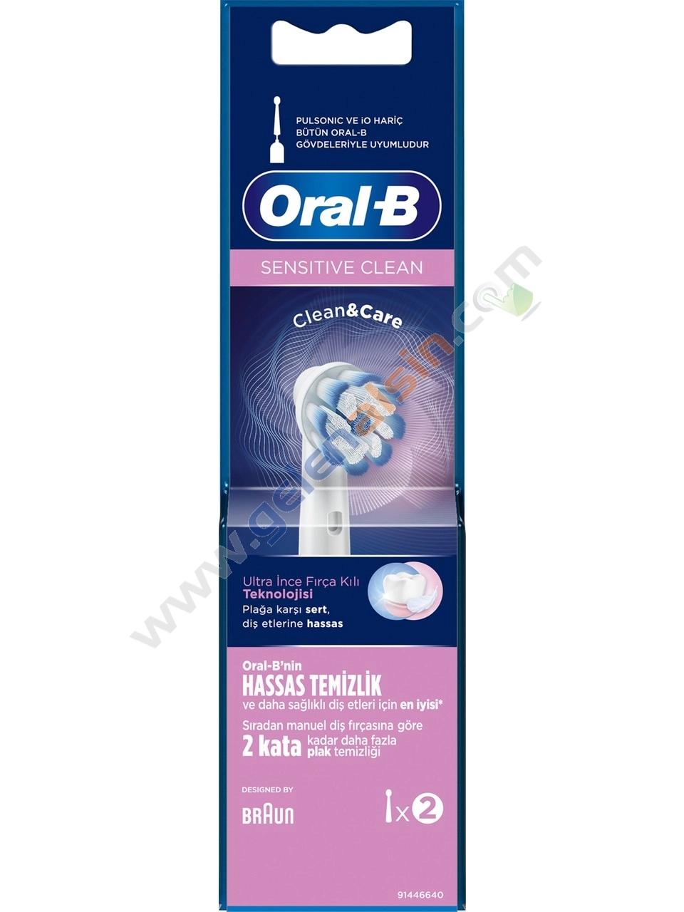 Oral-B Şarjlı Diş Fırçası Yedek Başlığı EB60X-2CT Sensitive X-Filament 2