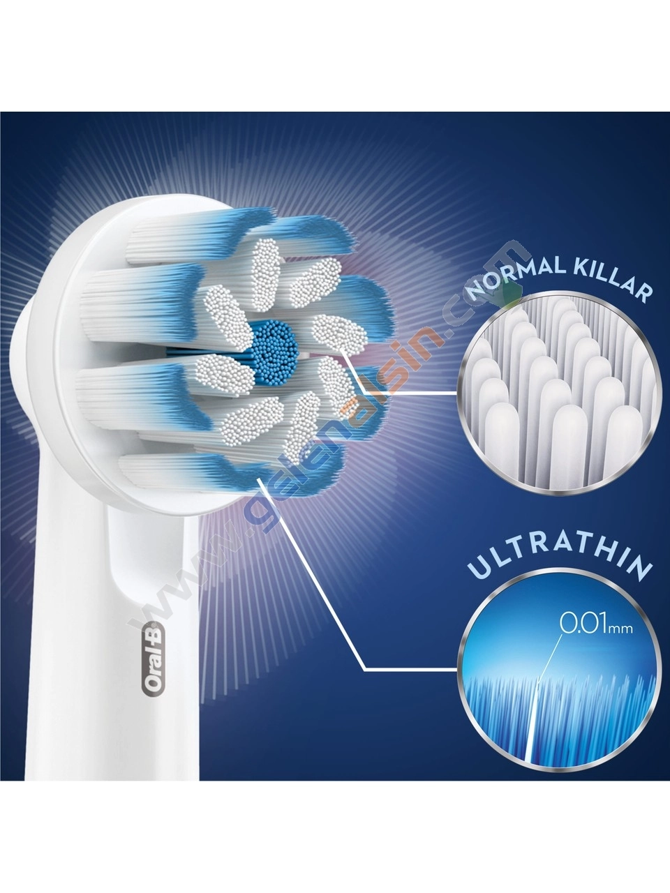Oral-B Şarjlı Diş Fırçası Yedek Başlığı EB60X-2CT Sensitive X-Filament 2