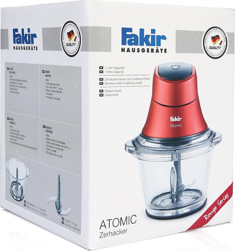 Fakir Atomic Kırmızı 600 W Cam Doğrayıcı Rondo