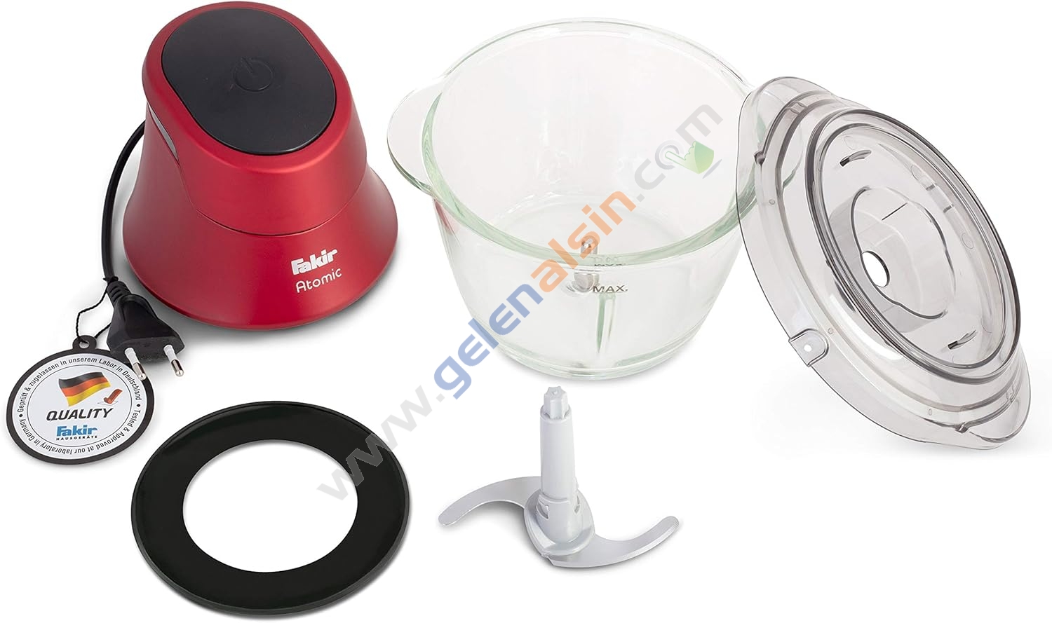 Fakir Atomic Kırmızı 600 W Cam Doğrayıcı Rondo