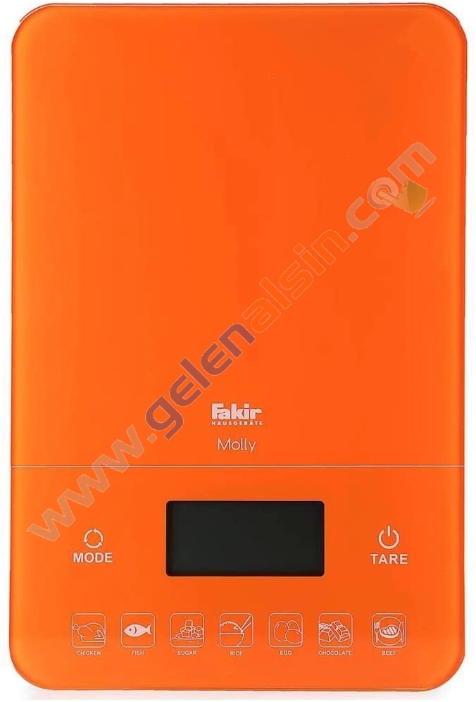 Fakir Molly Turuncu Dijital Mutfak Tartısı