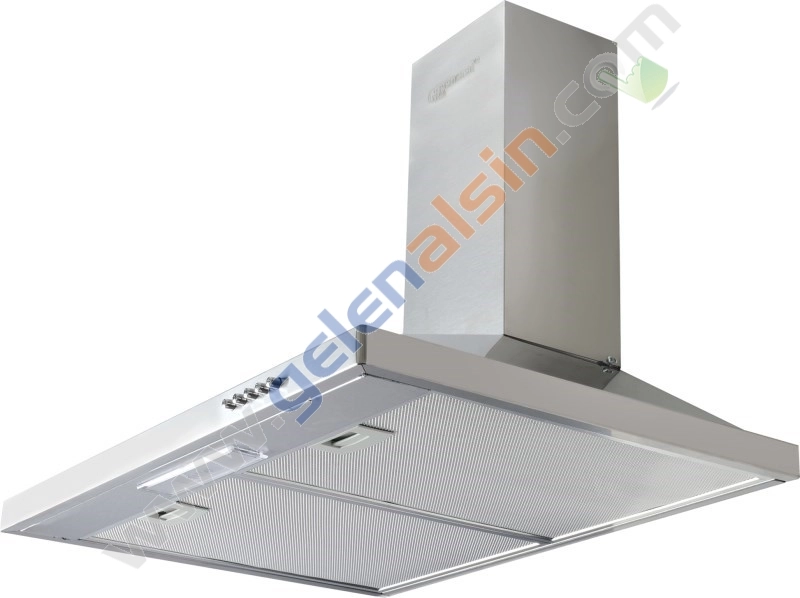 Gl General Desire GLF 9050XP Kuzine Inox Piliç Çevirmeli Fırın Set (GLF9050XP Desire 90 Kuzine Fırın-GLD 041X Davlumbaz)