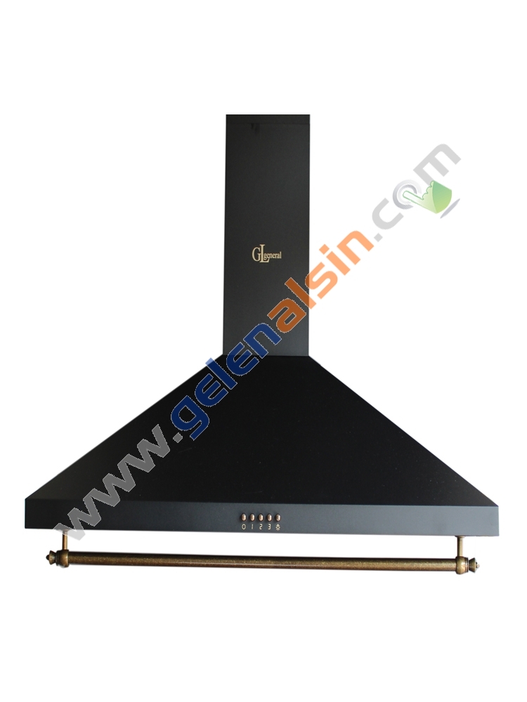 Gl General GLD-021RS 60CM Rustic Siyah Ankastre Davlumbaz