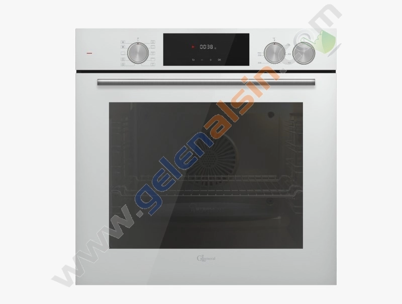 GL General Azure Beyaz Ankastre Set (GLD017B-GLO036RSB-GLF64CB) Buhar Destekli