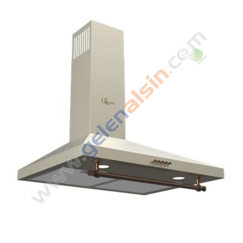 Gl General GLD-040RK 90CM Rustic Krem Ankastre Davlumbaz