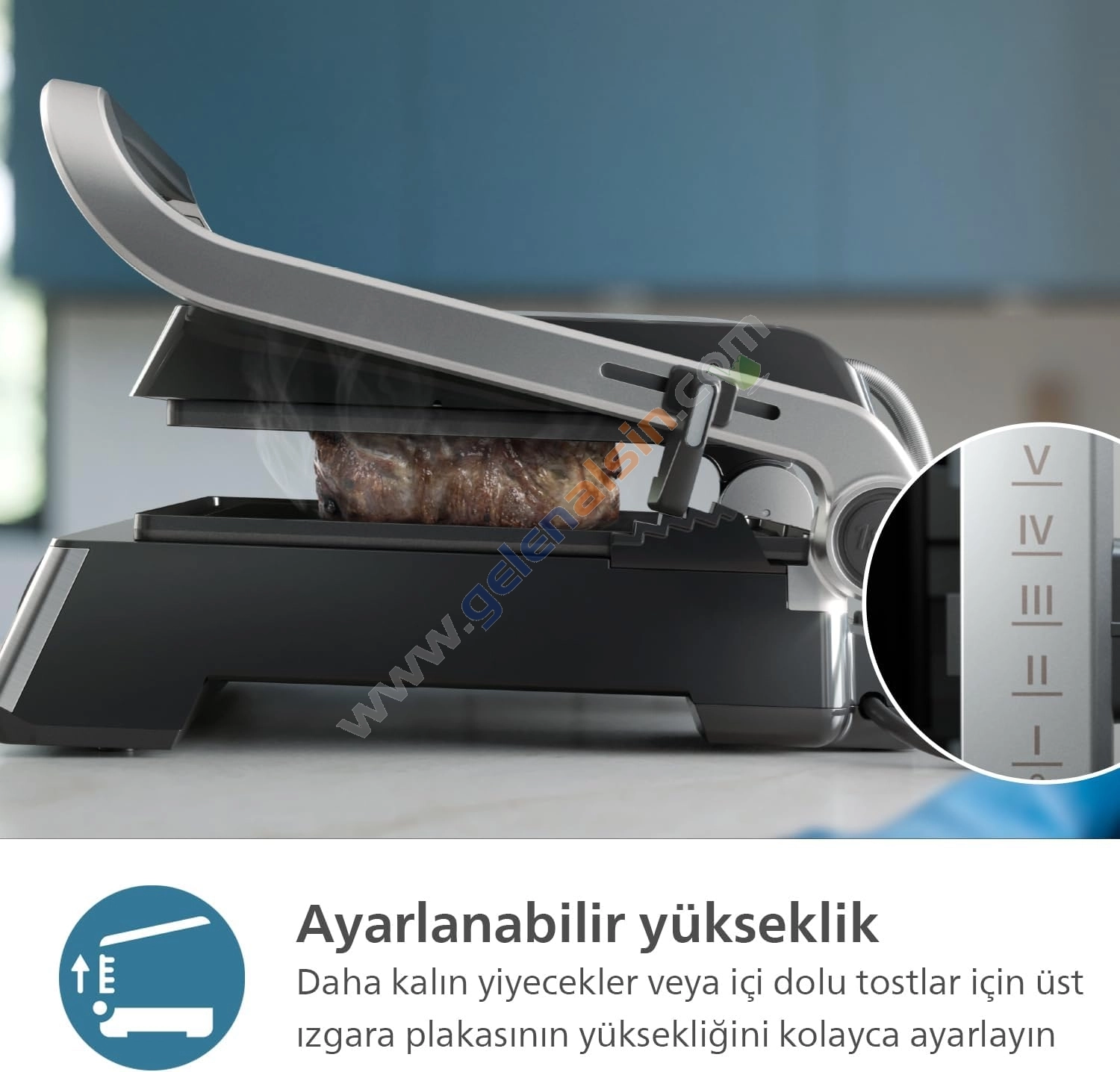 Philips HD6301/90 Tost Makinesi + HD7301/00 Çay Makinesi metal-siyah