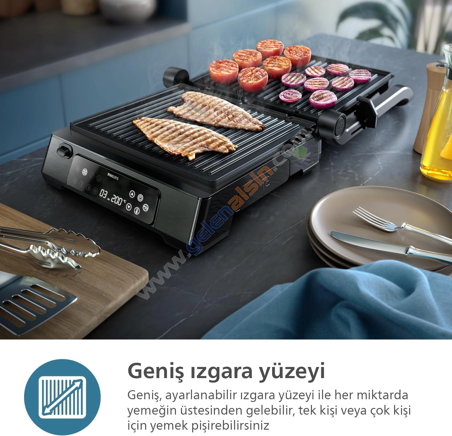 Philips 7000 Series Contact Grill HD6307/70 2200 W Izgara ve Tost Makinesi