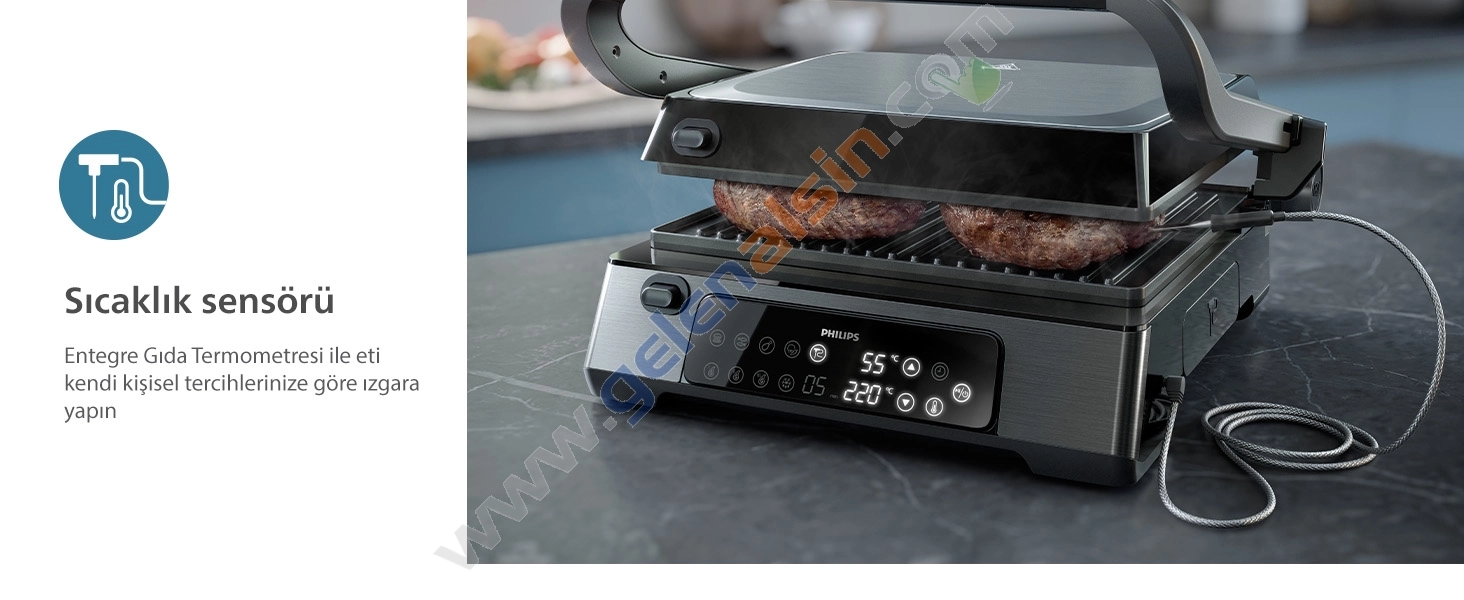 Philips 7000 Series Contact Grill HD6307/70 2200 W Izgara ve Tost Makinesi