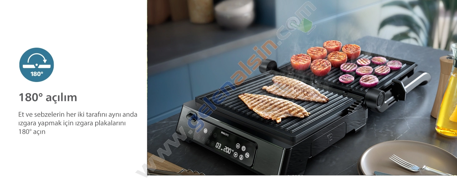 Philips 7000 Series Contact Grill HD6307/70 2200 W Izgara ve Tost Makinesi