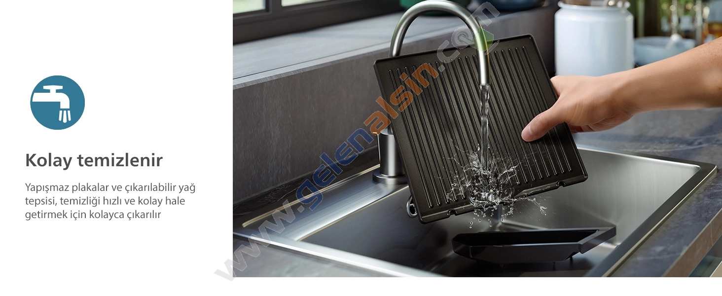 Philips 7000 Series Contact Grill HD6307/70 2200 W Izgara ve Tost Makinesi