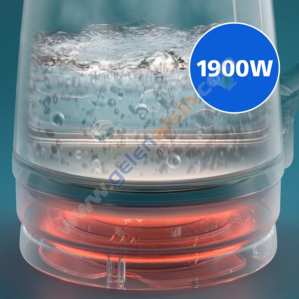 Philips HD7350-00 1900 W Cam Demlikli Çay Makinesi