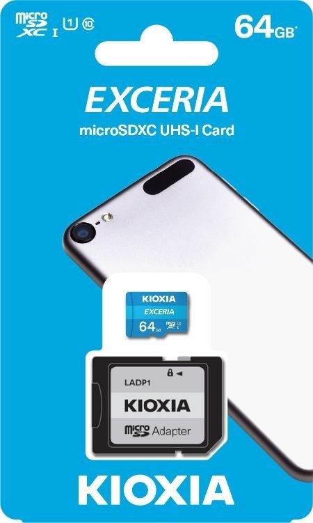 Kioxia 64GB Exceria Micro SDXC UHS-1 C10 100MB/sn Hafıza Kartı (LMEX1L064GG2)