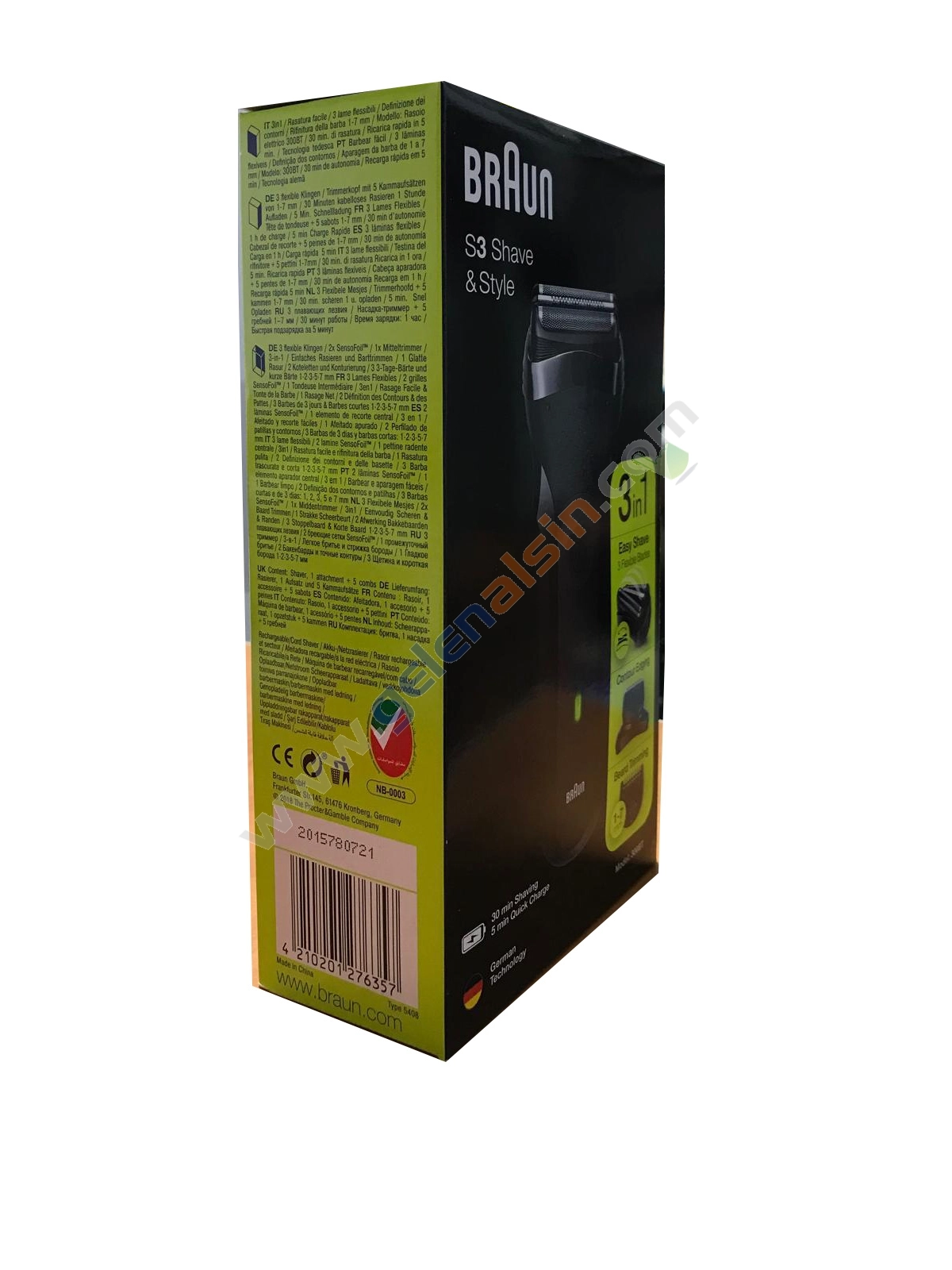 Braun Series 3 300 BT BLK Siyah 3in1 Tıraş Makinesi