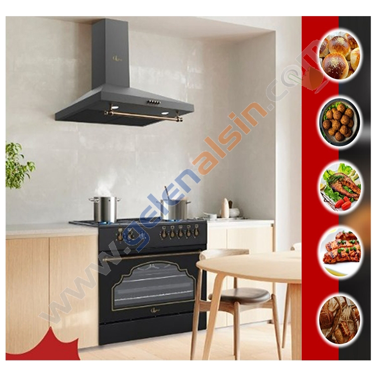 Gl General Desire GLF 9050RSP Kuzine Rustik Siyah Piliç Çevirmeli Fırın 110 LT