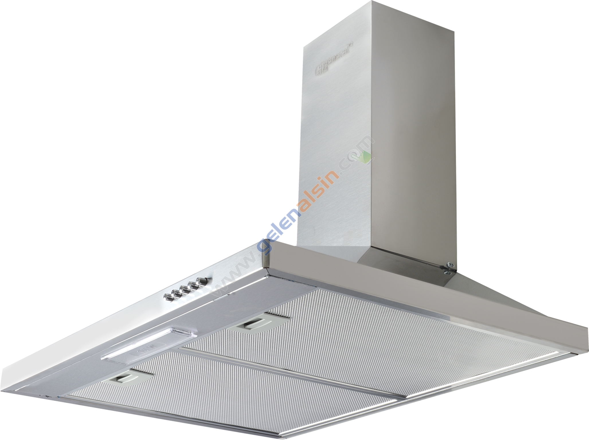 Gl General GLD-041X  90CM Line Inox Piramit Ankastre Davlumbaz