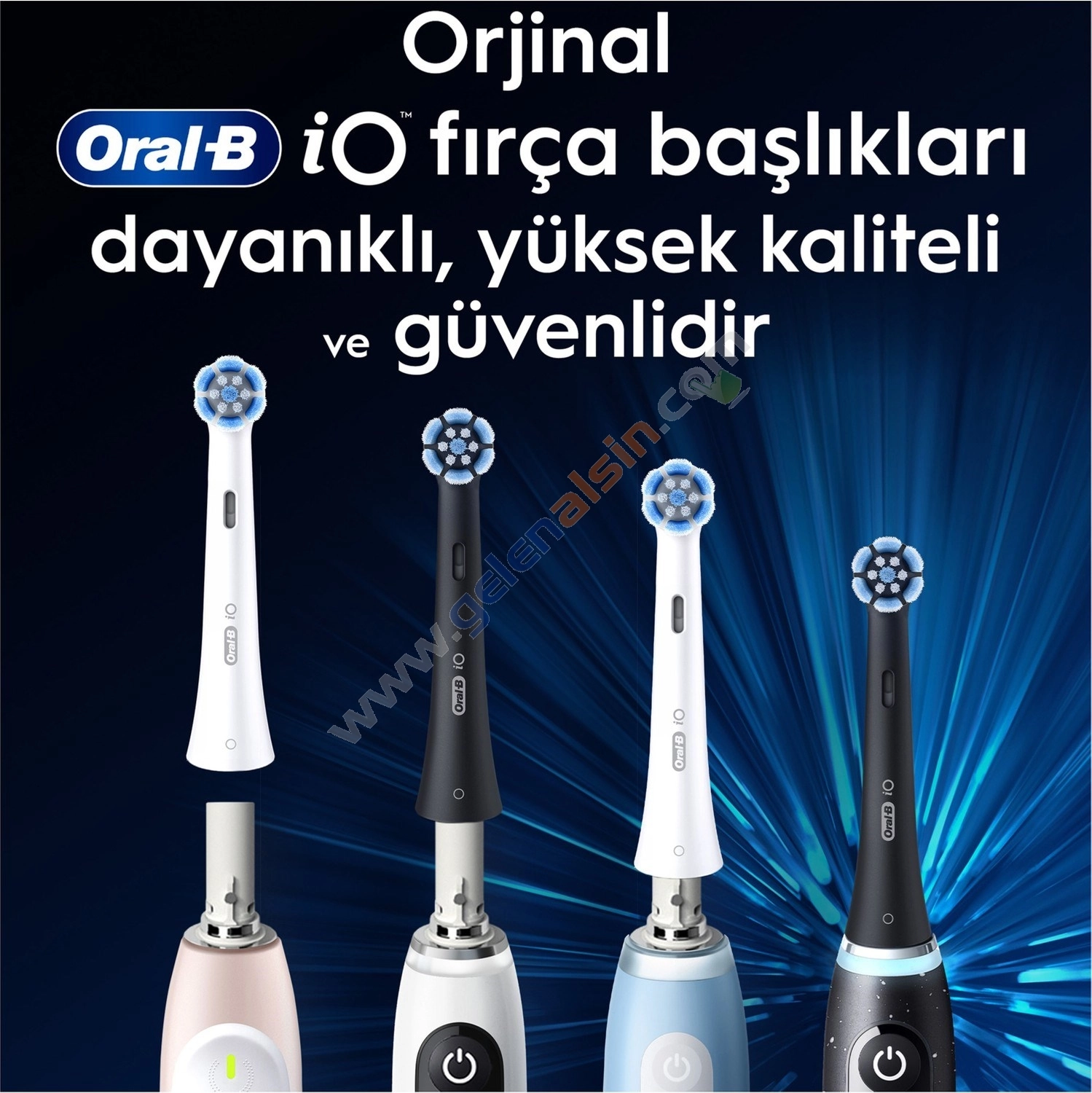Oral-B iO Ultimate Clean Siyah 4’lü Diş Fırçası Başlığı
