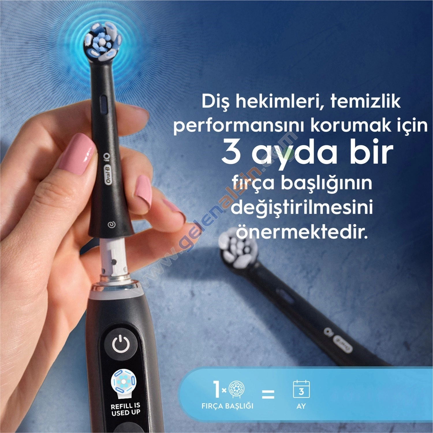 Oral-B iO Ultimate Clean Siyah 4’lü Diş Fırçası Başlığı
