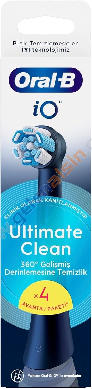 Oral-B iO Ultimate Clean Siyah 4’lü Diş Fırçası Başlığı